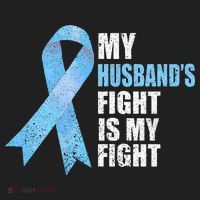 Light Blue Ribbon Supporter Wife Prostate Cancer Awareness Beanie thumb 2