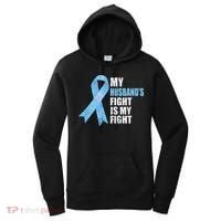 Light Blue Ribbon Supporter Wife Prostate Cancer Awareness Women's Hoodie thumb 0