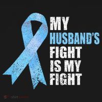 Light Blue Ribbon Supporter Wife Prostate Cancer Awareness Women's Hoodie thumb 2