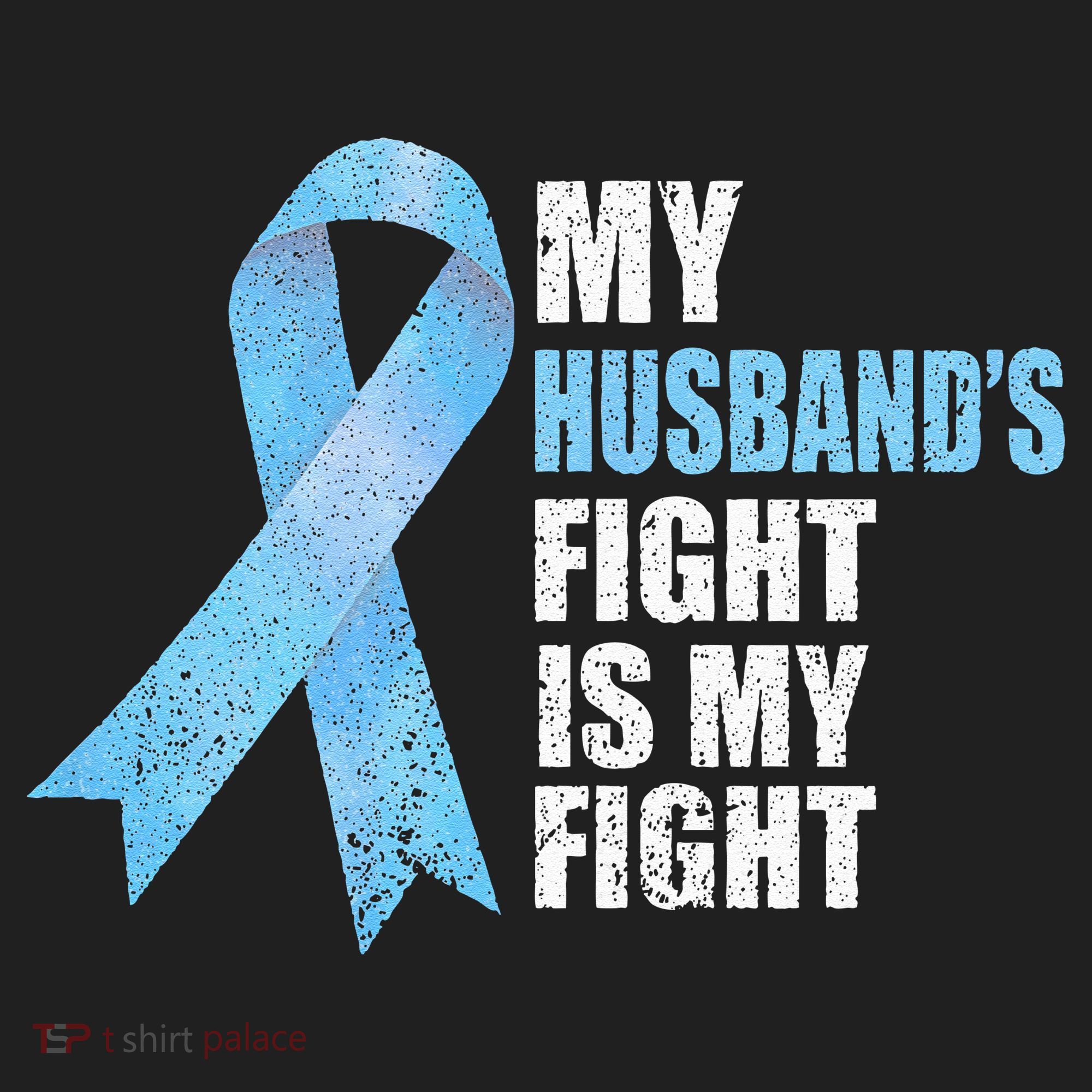 Light Blue Ribbon Supporter Wife Prostate Cancer Awareness Golf Towel
