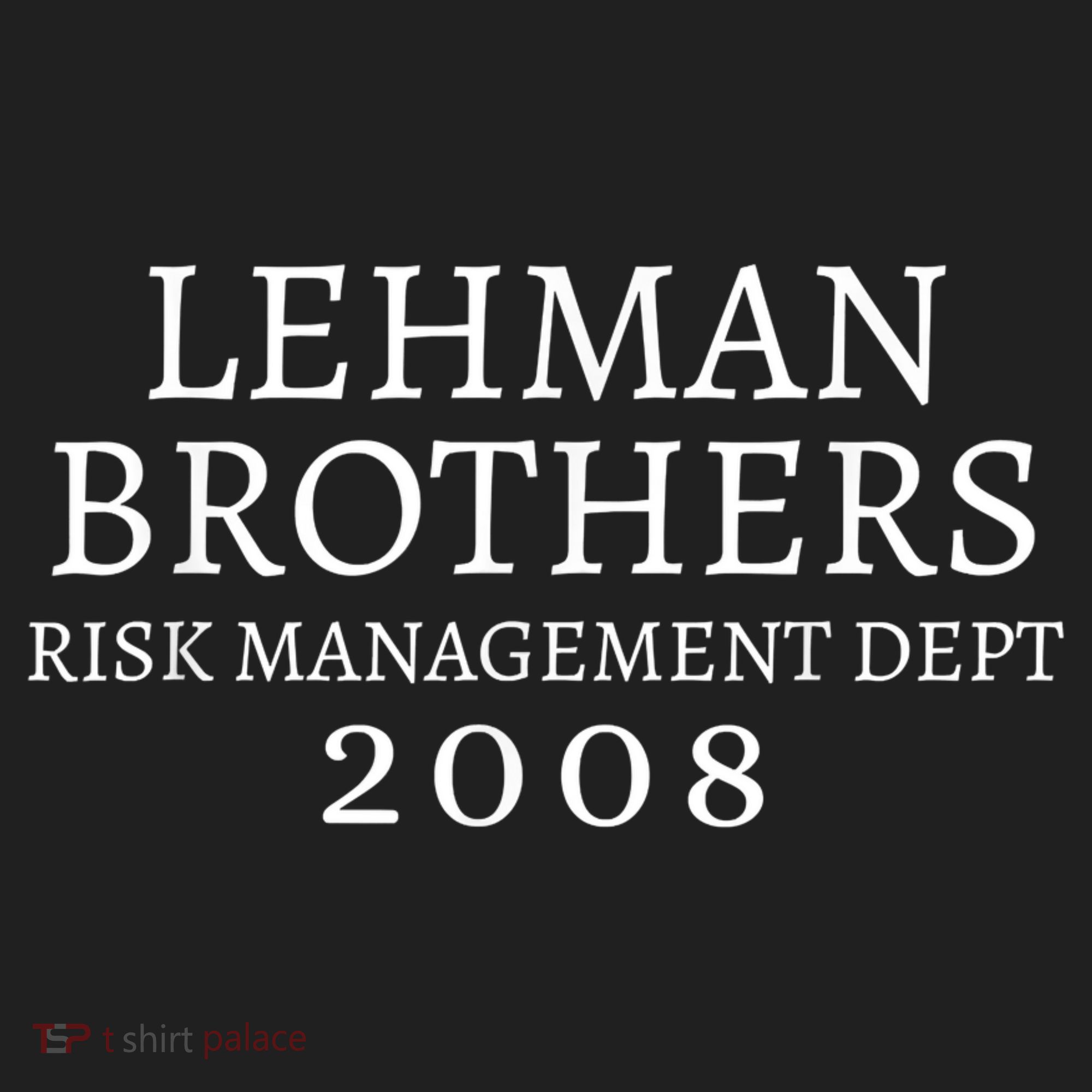 Lehman Brothers Risk Management Dept 2008 Meme Beanie