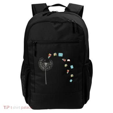 Library Books Reading Lover Gift Dandelion Book Reading Gift Backpack