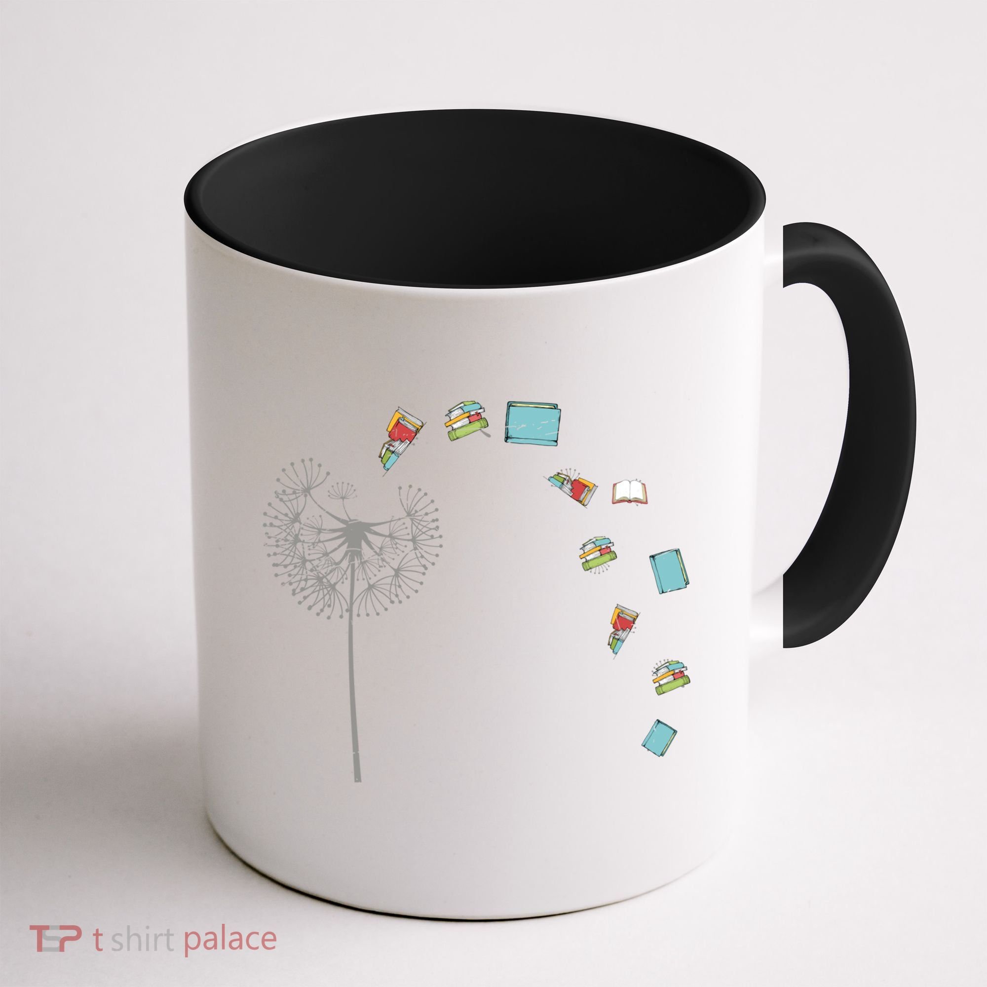 Library Books Reading Lover Gift Dandelion Book Reading Gift Coffee Mug