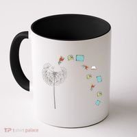 Library Books Reading Lover Gift Dandelion Book Reading Gift Coffee Mug thumb 0