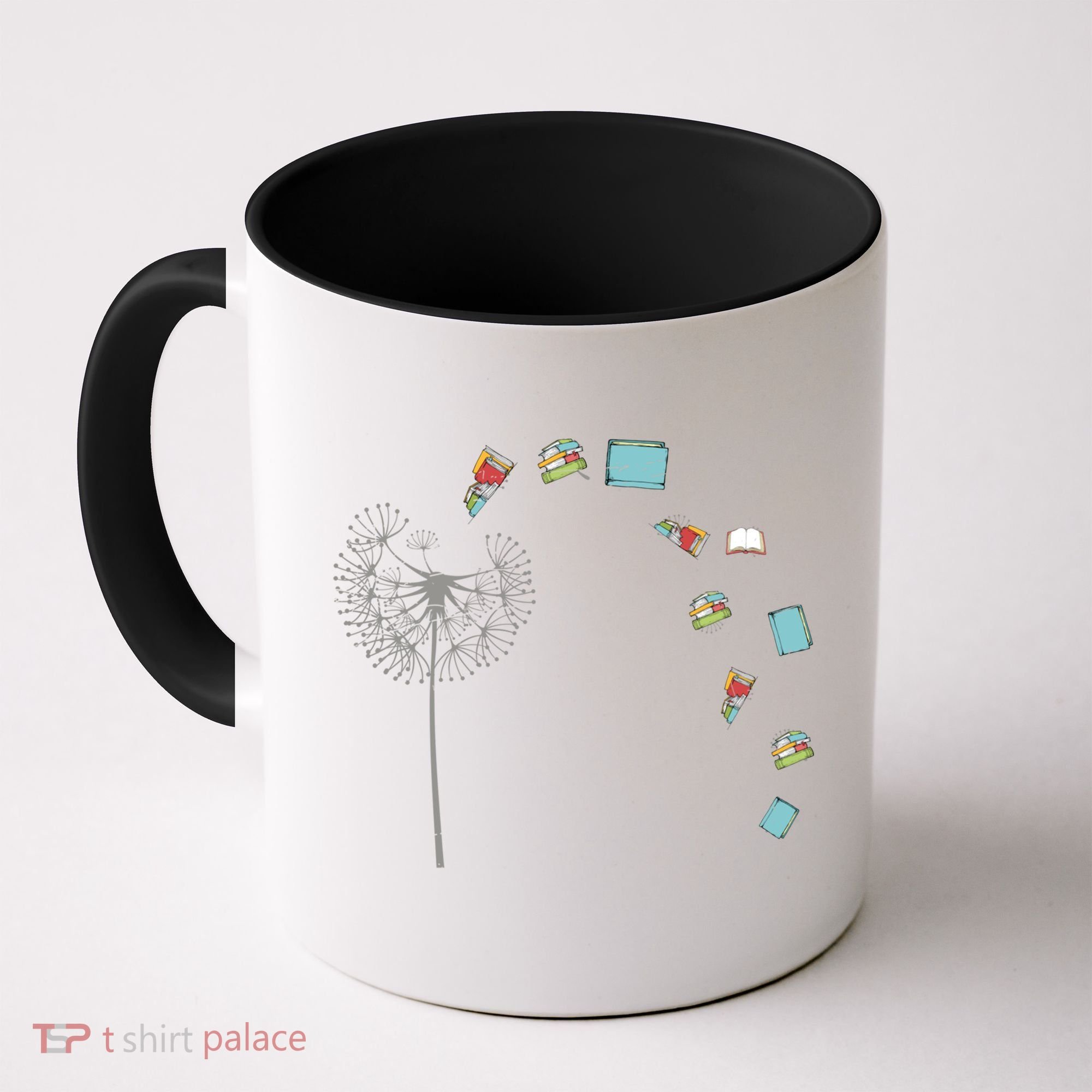 Library Books Reading Lover Gift Dandelion Book Reading Gift Coffee Mug
