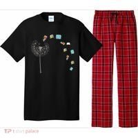 Library Books Reading Lover Gift Dandelion Book Reading Gift Pajama Set thumb 0