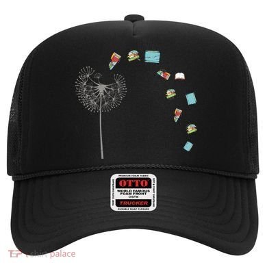 Library Books Reading Lover Gift Dandelion Book Reading Gift Hat