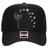 Library Books Reading Lover Gift Dandelion Book Reading Gift Hat thumb 0