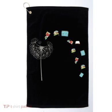 Library Books Reading Lover Gift Dandelion Book Reading Gift Golf Towel