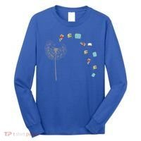 Library Books Reading Lover Gift Dandelion Book Reading Gift Long Sleeve Shirt thumb 0