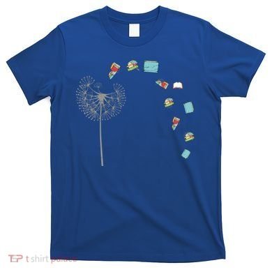Library Books Reading Lover Gift Dandelion Book Reading Gift T-Shirt