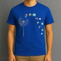 Library Books Reading Lover Gift Dandelion Book Reading Gift T-Shirt thumb 3