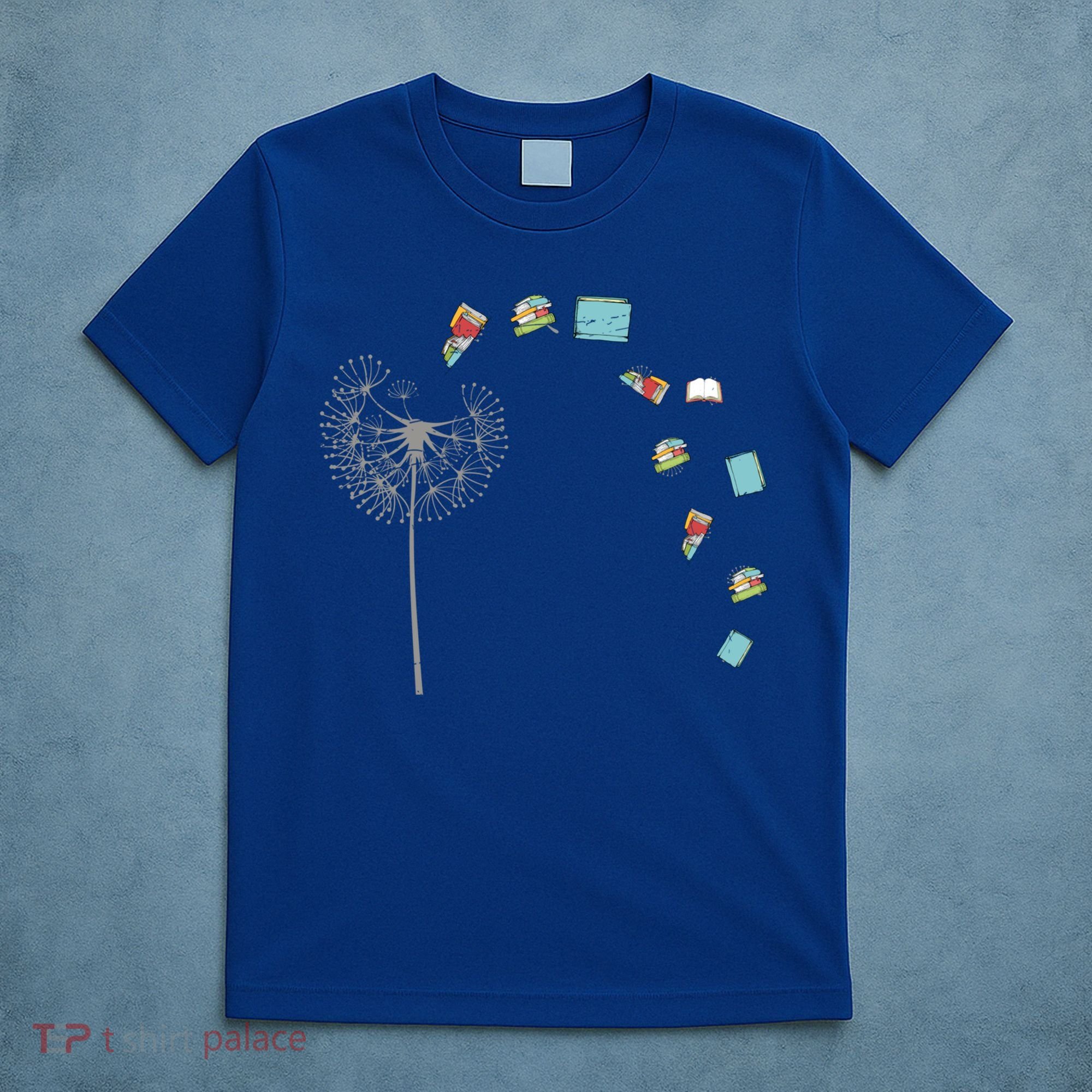 Library Books Reading Lover Gift Dandelion Book Reading Gift T-Shirt