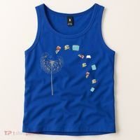 Library Books Reading Lover Gift Dandelion Book Reading Gift Tank Top thumb 2