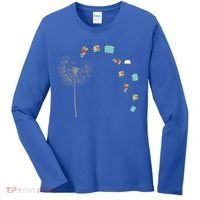 Library Books Reading Lover Gift Dandelion Book Reading Gift Women's Long Sleeve Shirt thumb 0
