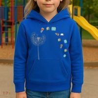 Library Books Reading Lover Gift Dandelion Book Reading Gift Kids Hoodie thumb 3