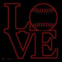 Love Baseball Stitch Letters Baseball Fan Coffee Mug thumb 5