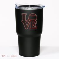 Love Baseball Stitch Letters Baseball Fan Tumbler thumb 0