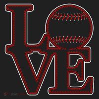 Love Baseball Stitch Letters Baseball Fan Golf Towel thumb 3