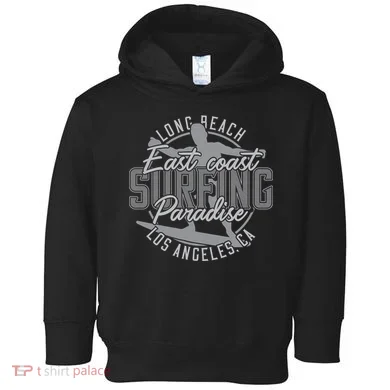 Long Beach Surfing Toddler Hoodie