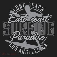 Long Beach Surfing Golf Towel thumb 3
