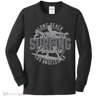 Long Beach Surfing Kids Long Sleeve Shirt