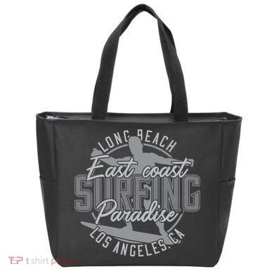Long Beach Surfing Tote Bag