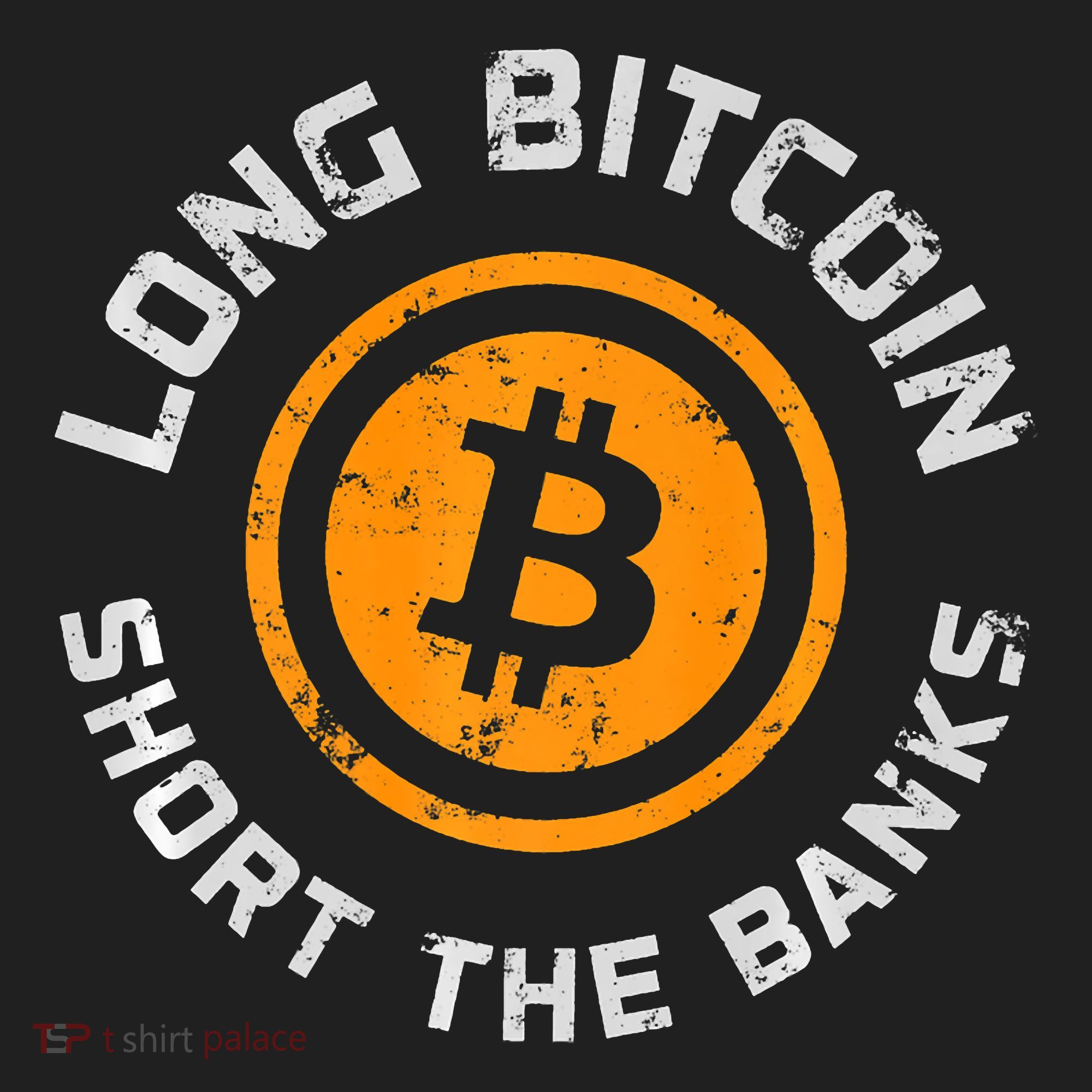 Long Bitcoin Short The Banks Btc Crypto Currency Blockchain Women's Sweatshirt