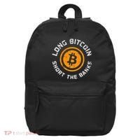 Long Bitcoin Short The Banks Btc Crypto Currency Blockchain 16 in Basic Backpack thumb 0