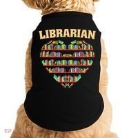 Librarian Books School Librarian Gift Doggie Tank thumb 0