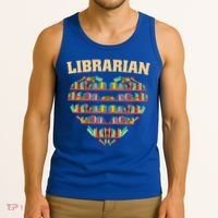 Librarian Books School Librarian Gift Tank Top thumb 3