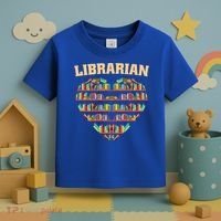 Librarian Books School Librarian Gift Toddler T-Shirt thumb 3