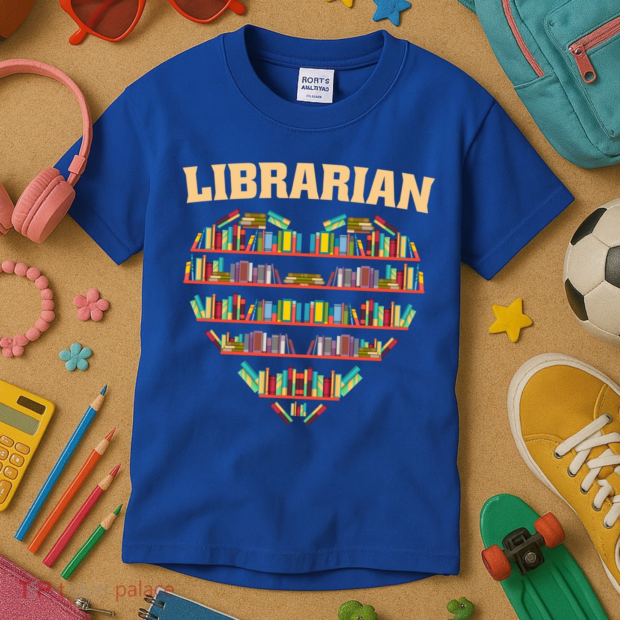 Librarian Books School Librarian Gift Kids T-Shirt