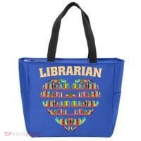 Librarian Books School Librarian Gift Tote Bag thumb 0