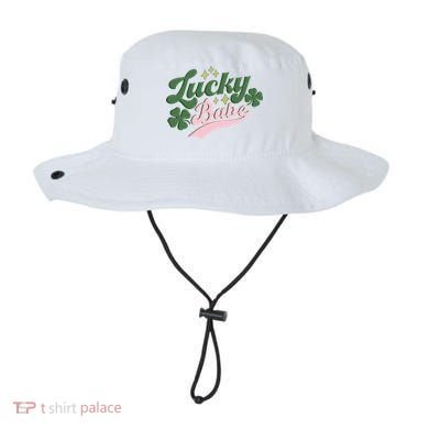 Lucky Babe Shamrock Retro Vintage St Patricks Day St Paddys Bucket Hat