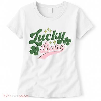 Lucky Babe Shamrock Retro Vintage St Patricks Day St Paddys Women's T-Shirt