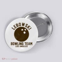 Lebowski Bowling Team Los Angeles Button thumb 0