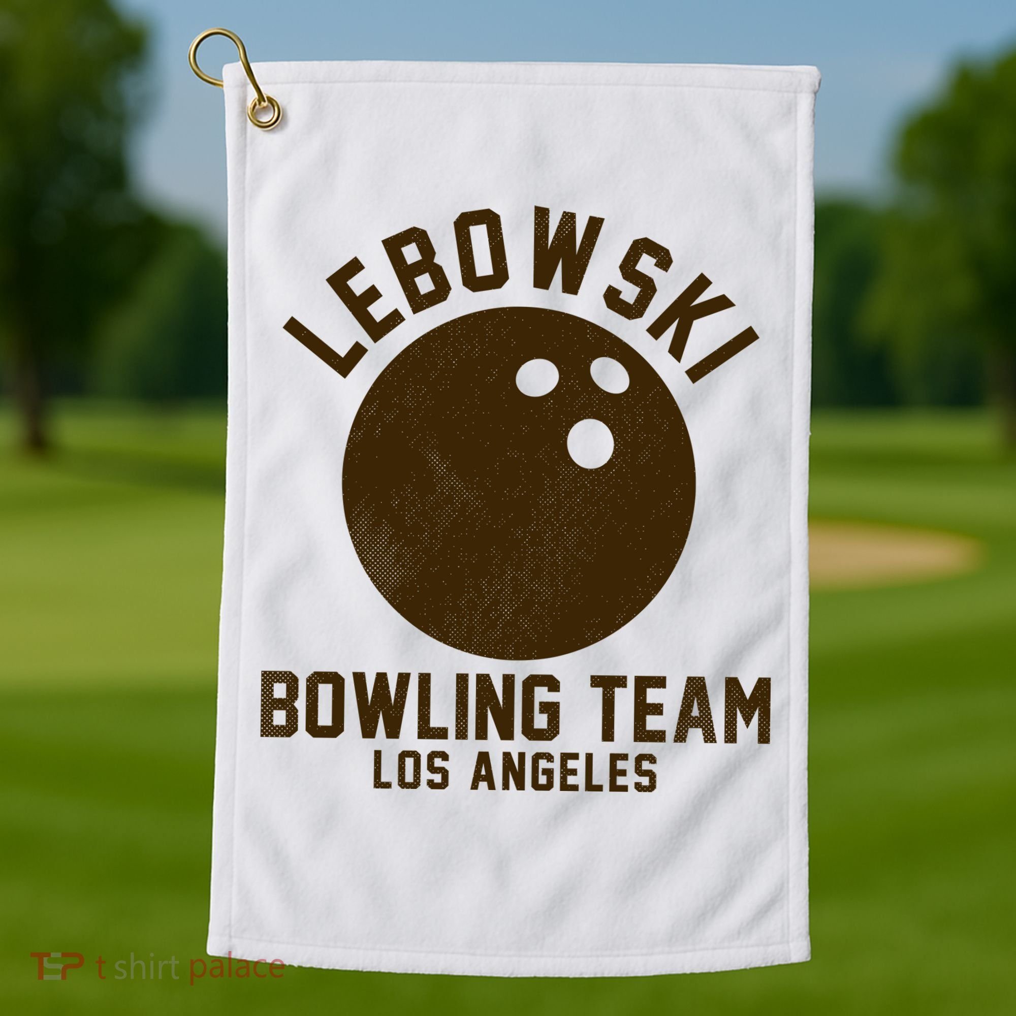 Lebowski Bowling Team Los Angeles Golf Towel