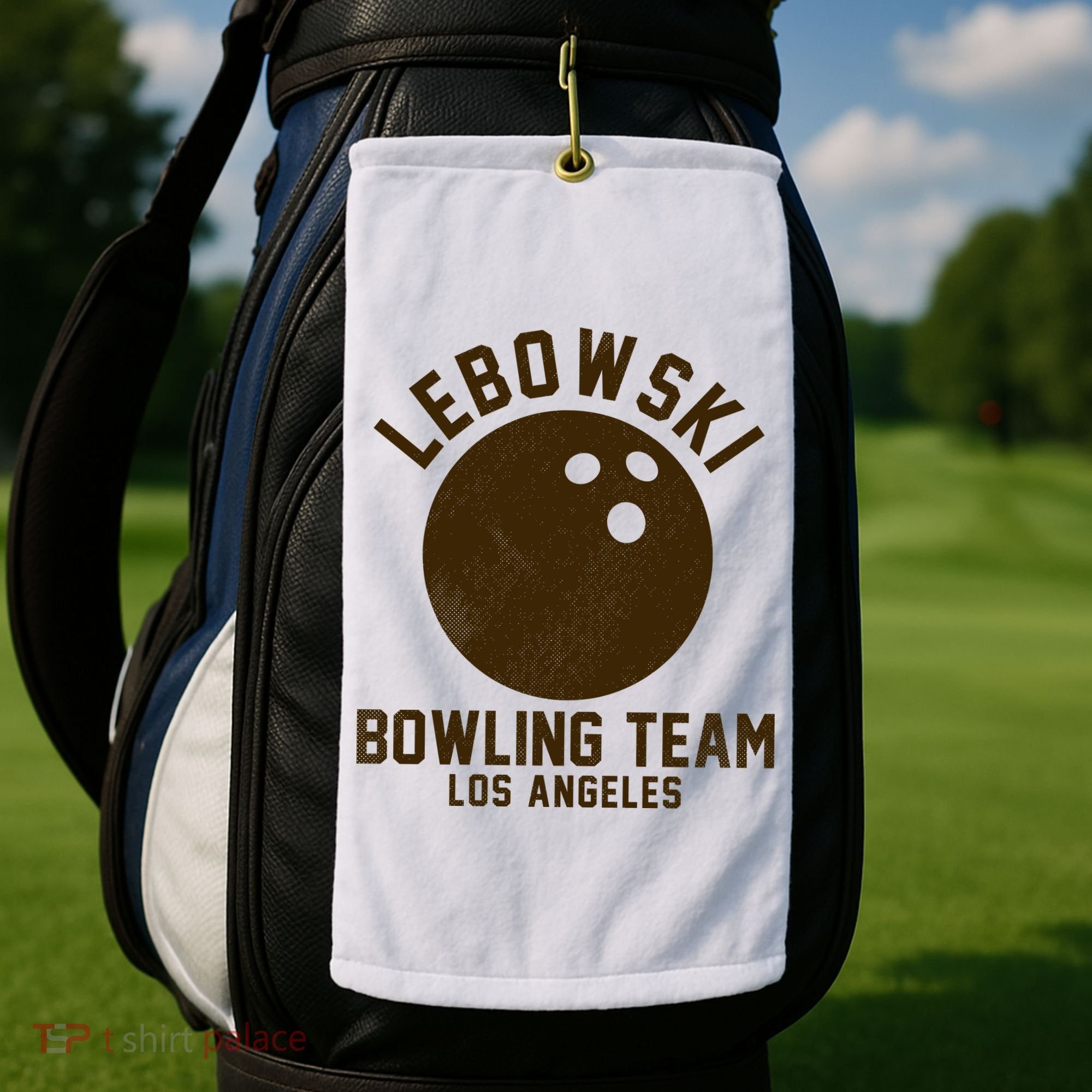 Lebowski Bowling Team Los Angeles Golf Towel