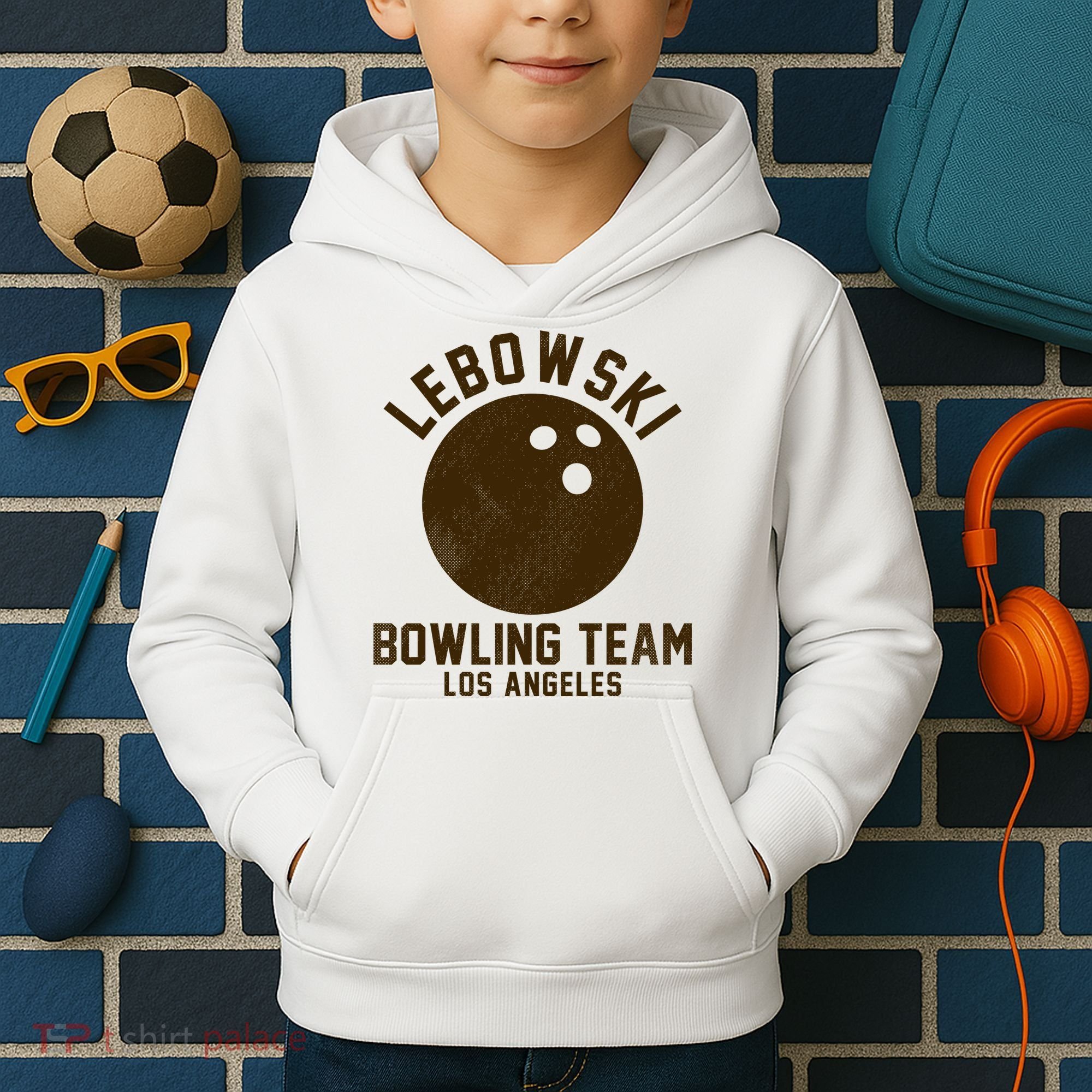 Lebowski Bowling Team Los Angeles Kids Hoodie
