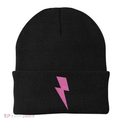 Lightning Bolt Thunder Design Beanie