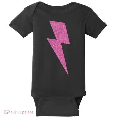 Lightning Bolt Thunder Design Baby Bodysuit