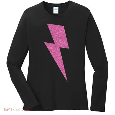 Lightning Bolt Thunder Design Women's Long Sleeve Shirt