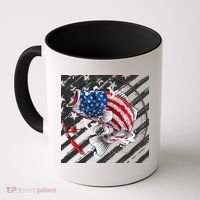 Largemouth Bass USA Flag Imprint Coffee Mug thumb 0