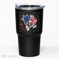 Largemouth Bass USA Flag Imprint Tumbler thumb 0
