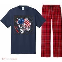 Largemouth Bass USA Flag Imprint Pajama Set thumb 0