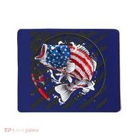 Largemouth Bass USA Flag Imprint Mousepad thumb 0