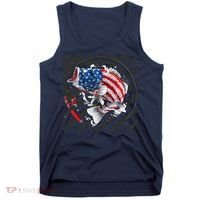 Largemouth Bass USA Flag Imprint Tank Top thumb 0