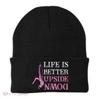 Life Better Upside Down Aerial Silk Aerialist Acrobatics Beanie thumb 0