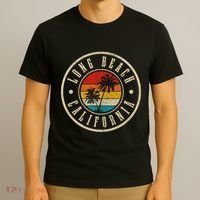 Long Beach Vintage Retro California T-Shirt thumb 3
